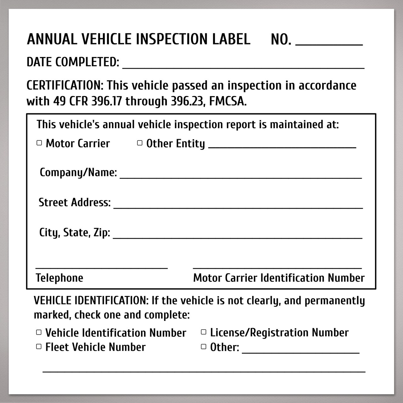 Avery Annual Vehicle Inspection Label Stickers, Waterproof, UV Resistant, Preprinted, Handwrite Only, 4" x 4", 20 Stickers
